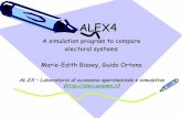 A simulation program to compare electoral systems …...Presentation • ALEX4 is a cosmetic update of ALEX3. • A presentation of ALEX3 has been published in – M-E. Bissey, M.