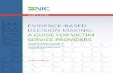 USER’S GUIDE1 Differences regarding a preferred title exist among those providing assistance to victims. Some prefer “advocate” to “victim service Some prefer “advocate”