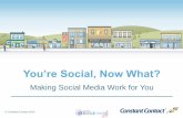 You’re Social, Now What?€¦ · Source: Nonprofit Content Marketing 2016 Benchmarks, Budgets and Trends 82% use Twitter B2C Source: B2C Content Marketing 2016 Benchmarks, Budgets