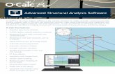 Advanced Structural Analysis Software Bulletins... · O-Calc® Pro structural analysis software is the industry standard for highly accurate, comprehensive pole loading analyses used