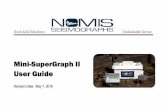 Mini-SuperGraph II User Guide - NOMIS Seismographs, Inc. · 2019-07-21 · brightness. Instrument and all accessories fit neatly into the sturdy plastic, watertight carrying case.