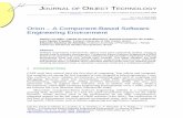 Orion – A Component-Based Software Engineering Environment · 2007-08-10 · ORION – A COMPONENT BASED SOFTWARE ENGINEERING ENVIRONMENT 54 JOURNAL OF OBJECT TECHNOLOGY VOL. 3,