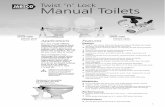 Spare Parts List Twist ‘n’ Lock Manual Toilets · Bowl does not empty and - Remove pump and difficult to pull handle up check for blockage. Bowl does not empty although - Check
