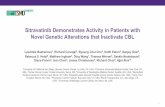 Sitravatinib Demonstrates Activity in Patients with Novel ......KIT, KDR) CBL. LOF. Phase 1b. Evolving Basket Cohorts. 10. Study 516-001 Update • Phase1, Dose escalation complete: