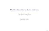 MLRG: Basic Monte Carlo Methods - cs.ubc.ca Var( ) = E[Var( jY)] + Var(E[ jY]) =)Var( ) Var(E[ jY])