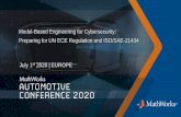 Model-Based Engineering for Cybersecurity: Preparing for UN ECE … · 8 UN ECE/TRANS/WP.29/2020/79 regulation proposal on Cybersecurity – Uniform provisions concerning the approval
