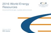 2016 World Energy Resources...Coal Bed Methane Shale Gas Unconventional Production (Shale and CBM) - 2030 Domestic Conventional Russia Import Pipeline Shale Gas Potential Fuling field