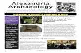 Alexandria Archaeology · 2017-09-20 · r: Joan r.: Ben Russell, Ted Pulliam, y, y r. : Tyyr, Paul Nasca. Vs Archaeology and the City of . ALEXANDRIA Yrrr Annual membership dues,
