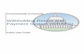 Withholding Return and Payment System (WRAPS) · Withholding Return and Payment System (WRAPS) 2019 Rev. 05/2019 Page 40 Inviting Users If the User is not registered with KOG, the