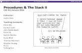 Procedures & The Stack II · 2016-10-25 · L01: Intro, Combinational LogicL12: Procedures & The Stack II CSE369, Autumn 2016CSE351, Autumn 2016 Administrivia Lab 2 due Friday Midterm