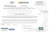 CERTIFICATO N. 1059/SGA CERTIFICATE No.€¦ · ISO 14001:2015 E AL REGOLAMENTO TECNICO ACCREDIA RT-09 26.03.2013 24.05.2017 CISQ è la Federazione Italiana di Organismi di Certificazione