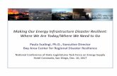 Making Our Energy Infrastructure Disaster Resilient: Where We … · 2017-12-18 · Making Our Energy Infrastructure Disaster Resilient: Where We Are Today/Where We Need to Go Paula
