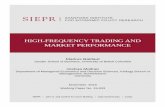 HIGH-FREQUENCY TRADING AND MARKET PERFORMANCE · Keywords: high-frequency trading, order anticipation, quote fade, latency, information production, bid-ask spread, limit order book,