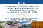 Introduction to the fact sheets on climate mainstreaming ... · Climate Action Introduction to the fact sheets on climate mainstreaming into the European Structural and Investment
