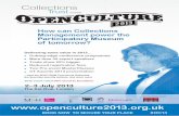 How can Collections Management power the Participatory ... · than 30 expert international and UK speakers. It comprises plenary presentations, parallel content strands, Quickfire