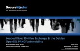Loaded Dice: SSH Key Exchange & the Debian OpenSSL PRNG …it666/reading_list/Keys/ssh_key_exchange.pdf · 2010-05-07 · • Symmetric Key Crypto Shared Secret / Pre-Shared Key (PSK)