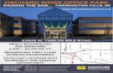 ORCHARD RIDGE OFFICE PARK - Signature Associates...newly rejuvenated . and redefined. 2,245 – 20,701 sq. ft. magnificent first-class working environment. excellent location with