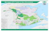 Managed ATV Trails in New Brunswick · NB Crown License 3 NB Crown License 5 NB Crown License 8 NB Crown License 9 Acadian Timber Government Mills - Nurseries pq Irving Sawmill o