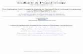 Culture & Psychology - Numerons · psychology is not an isolated ﬁeld of scientiﬁc investigation. Rather, it is at the juncture of divergent disciplines and subdisciplines, such