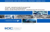 THE IMPORTANCE OF FOSTERING INCREMENTAL INNOVATION · THE IMPORTANCE OF FOSTERING INCREMENTAL INNOVATION ICC INNOVATION AND INTELLECTUAL PROPERTY SERIES 5 Introduction Today, innovation