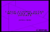 LARGE FORMAT RETAIL MONTHLY MARKET UPDATE · LARGE FORMAT RETAIL MARkET SNAPSHOT 3 Welcome to the April/May edition of CBRE Large Format Retail’s Market Update for 2015. As we enter