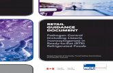RETAIL GUIDANCE DOCUMENT · pathogens at retail, and applies to all areas of the retail premises from storage and preparation through to and including checkout. Food and packaging