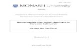 Nonparametric Regression Approach to Bayesian Estimation · 2017-06-12 · Nonparametric Regression Approach to Bayesian Estimation 1 Jiti Gao and Han Hong Monash University and Stanford
