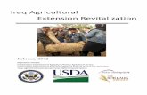 Iraq Agricultural Extension Revitalization · with the MOA and MOHE in both the central Iraq Government and the Kurdistan Regional Government. USDA established a consortium of land-grant
