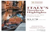 Presents ITALY’Swiccny.org/wp-content/...WICC_NorthernItaly_4pg-2.pdfITALY’S Northern Highlights October 14-22, 2019 9 Days/8 Nights ... Padua Venice 2 3 ITALY # - No. of overnight