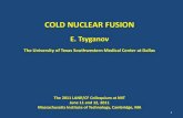 COLD NUCLEAR FUSION · COLD NUCLEAR FUSION E. Tsyganov The University of Texas Southwestern Medical Center at Dallas The 2011 LANR/CF Colloquium at MIT June 11 and 12, 2011 …