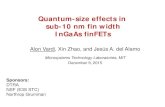 Quantum-size effects in sub 10-nm fin width InGaAs FinFETs · 2016-02-10 · Quantum-size effects in sub-10 nm fin width InGaAs finFETs Alon Vardi, Xin Zhao, and Jesús A. del Alamo