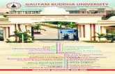 GAUTAM BUDDHA UNIVERSITYgbuadmissions.in/wp-content/uploads/2020/03/Admission...Gautam Buddha University was established under the Uttar Pradesh Gautam Buddha University Act, 2002