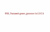 PR8 Nastanek genov, genomov in LUCA · The RNA World Hypothesis Two properties of RNA that would have allowed it to play a role in the origin of life The RNA world hypothesis proposes