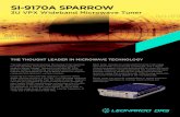 SI-9170A SPARROW - Leonardo DRS · Sizereduced tuning speed SI-9170A/CC-5 Single-channel Wideband Microwave Tuner with a reduced tuning speed PERFORMANCE FEATURES PARAMETERSPECIFICATION