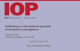 Publishing in international journals: From bench to ... The global scientific publishing landscape in