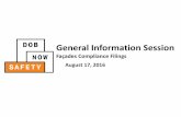 General Information Session - nyc.gov · General Information Session Façades Compliance Filings August 17, 2016 . Session Objectives 2 • Learn how DOB NOW: Safety optimizes the