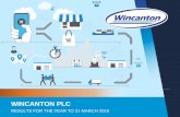 Presentation title here - Wincanton plc€¦ · • New business wins include Wickes, IKEA and wilko ... REVENUE ANALYSIS 28 229 316 105 134 207 127 198 384 110 151 210 119 0 50 100