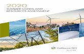 California ISO 2020 Summer Loads and Resources Assessmentresources across the summer, but particularly impactful in late summer. Furthermore, the CAISO daily peak period has shifted