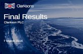 Final Results - Clarksons Results... · 8 Exceptional Items 2015 £m 2014 £m Double rent and service charge (CQ/SMH) 2.3 0.9 Onerous lease (SMH) - 0.7 Onerous lease (Singapore) 0.3