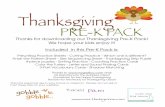 PRE-K PACK · Thanksgiving Thanks for downloading our Thanksgiving Pre-K Pack! We hope your kids enjoy it! Included in this Pre-K Pack is: Prewriting Practice Sheets - Cutting Practice