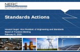 Standards Actions - NERC highlights and...033-2 – Steady-State and Dynamic System Model Validation; NUC-001-4 – Nuclear Plant Interface Coordination; PRC-006-4 – Automatic Underfrequency