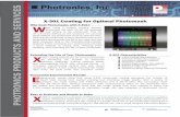 X-301 Coating for Optimal Photomask - Photronics Inc · Extending the Life of Your Photomasks X-301 coating extends the life of your photomask by increasing the number of exposures