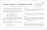 YOUR FAMilY SPENDING PLAN · 2018-04-11 · sheets in this leaflet to help your family make a spending plan. Use the form, "Family Spending Plan," to compare what you actually spend