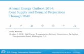 Annual Energy Outlook 2014: Coal Supply and Demand ......falls from about 36% to 29%. • Much of the 51 GW of coal -fired capacity retirements (33 GW planned) occur by 2016 largely