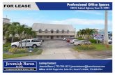 FOR LEASE Professional Office Spaces 1320 SE Federal ......LEASE SPACE(S) Unit 109: 314 sf @ $500/mo. plus* LEASED Unit 105: 1,000 sf CALL FOR PRICING* Unit 202: 250-300 sf @ $500/mo.