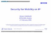Security for Mobility on IPGeneral security objectives lfor Telcos – Protection of the Core Networks – Ease of Implementation – Protection of stored information – Security