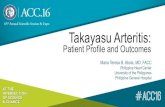 Takayasu Arteritis - Philippine Heart Association · Takayasu Arteritis: Clinical Classification and Mortality Philippine Multicenter Cohort *Complicaons included aor+c aneurysm,