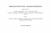NEGOTIATED AGREEMENT2 This document constitutes the negotiated agreement between the Lake Pend Oreille School District #84 and the Lake Pend Oreille Education Association, for the