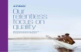 Our relentless focus on quality · Introduction to the 1 Supplementary Report This document is a supplement to KPMG1 International’s Transparency Report — ‘Our relentless focus