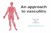 An approach to vasculitis - CanVasc homepage · Variable Vessel Vasculitis (VVV): Behçet's Disease (BD) and Cogan’s Syndrome (CS). • Single Organ Vasculitis (SOV): Cutaneous